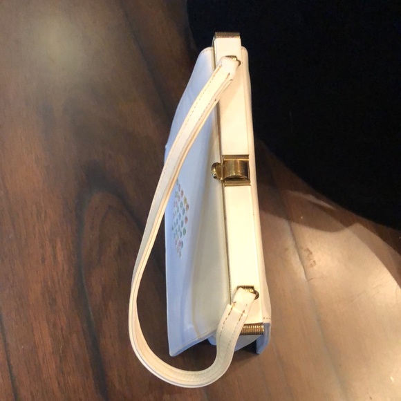 🌷Nicholas Reich for Perry Chester shoe salons vintage embroidered front handbag - Picture 2 of 13